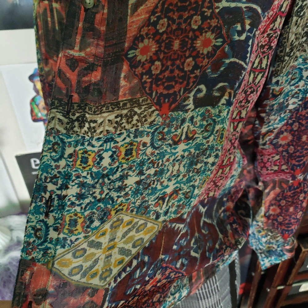 Asos Polyester Pattern Button Down - image 6